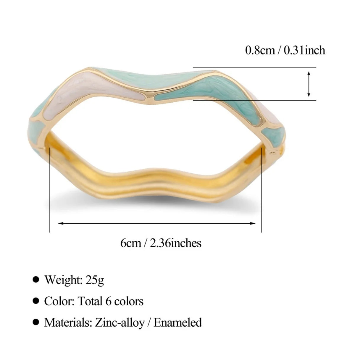 KMVEXO Bohemia Elegant Enamel Flower Bracelet For Woman Fashion Irregular Geometric Metal Bangle Punk Y2K Jewelry