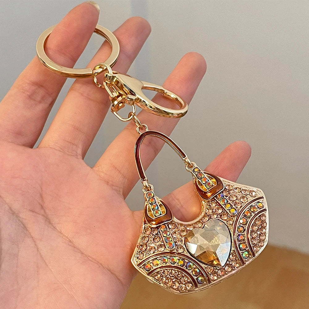 Luxury Women's Love Bag Key Ring Handbag Pendant Car KeyChain Souvenir 2024 New