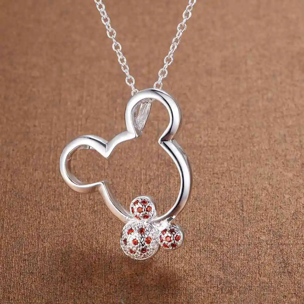 New 925 Sterling Silver Necklace Pendant AAA Zircon For Women Exquisite Student Girlfriend Jewelry Accessories Wedding Gift