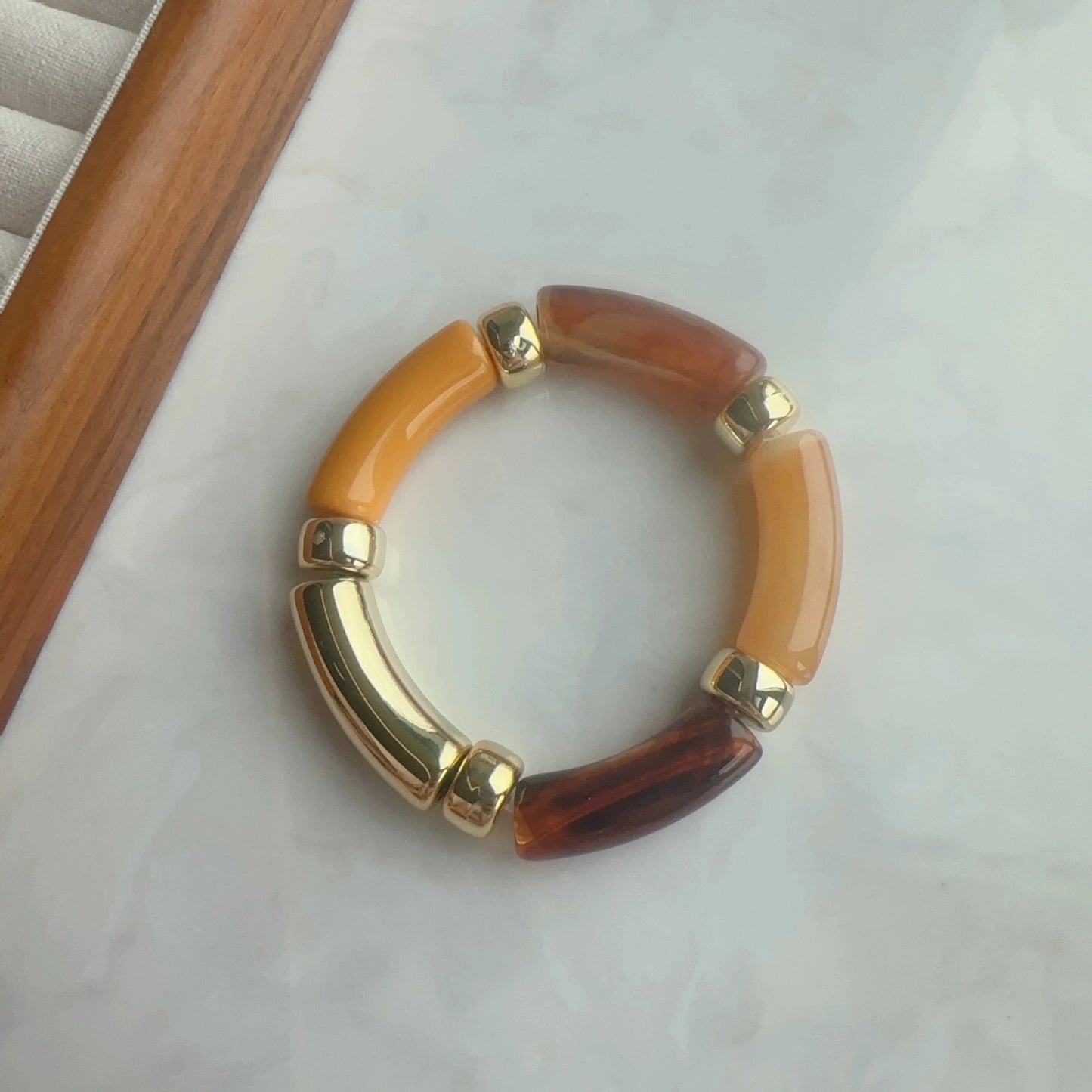 2026 Personalized Acrylic Resin Bead Bracelet For Women Trendy Summer Bohemian Sea Beach Seaside Vacation Jewelry Accessories