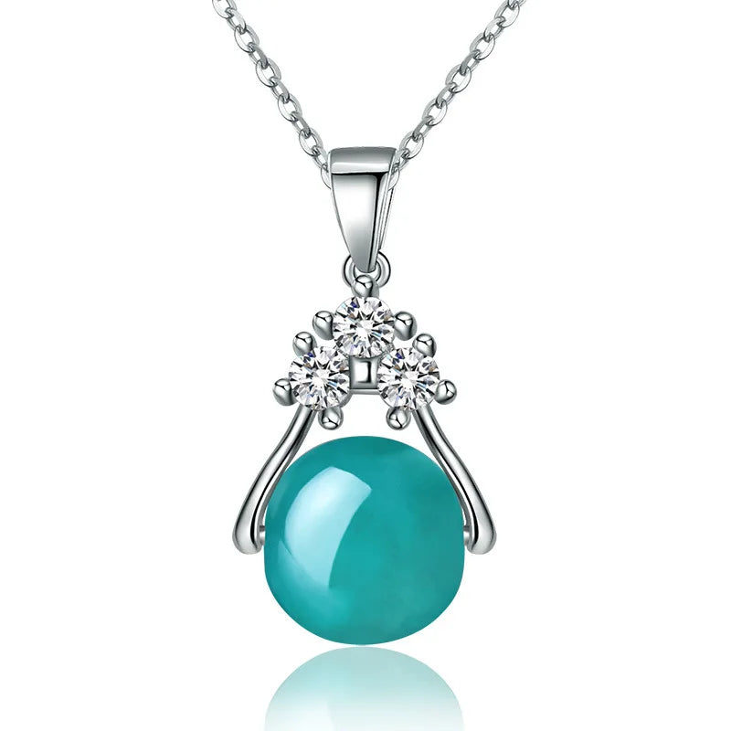 925 Sterling Silver Necklace Pendant Romance Heart Zircon High Quality For Woman Fashion Wedding Engagement Jewelry Gift