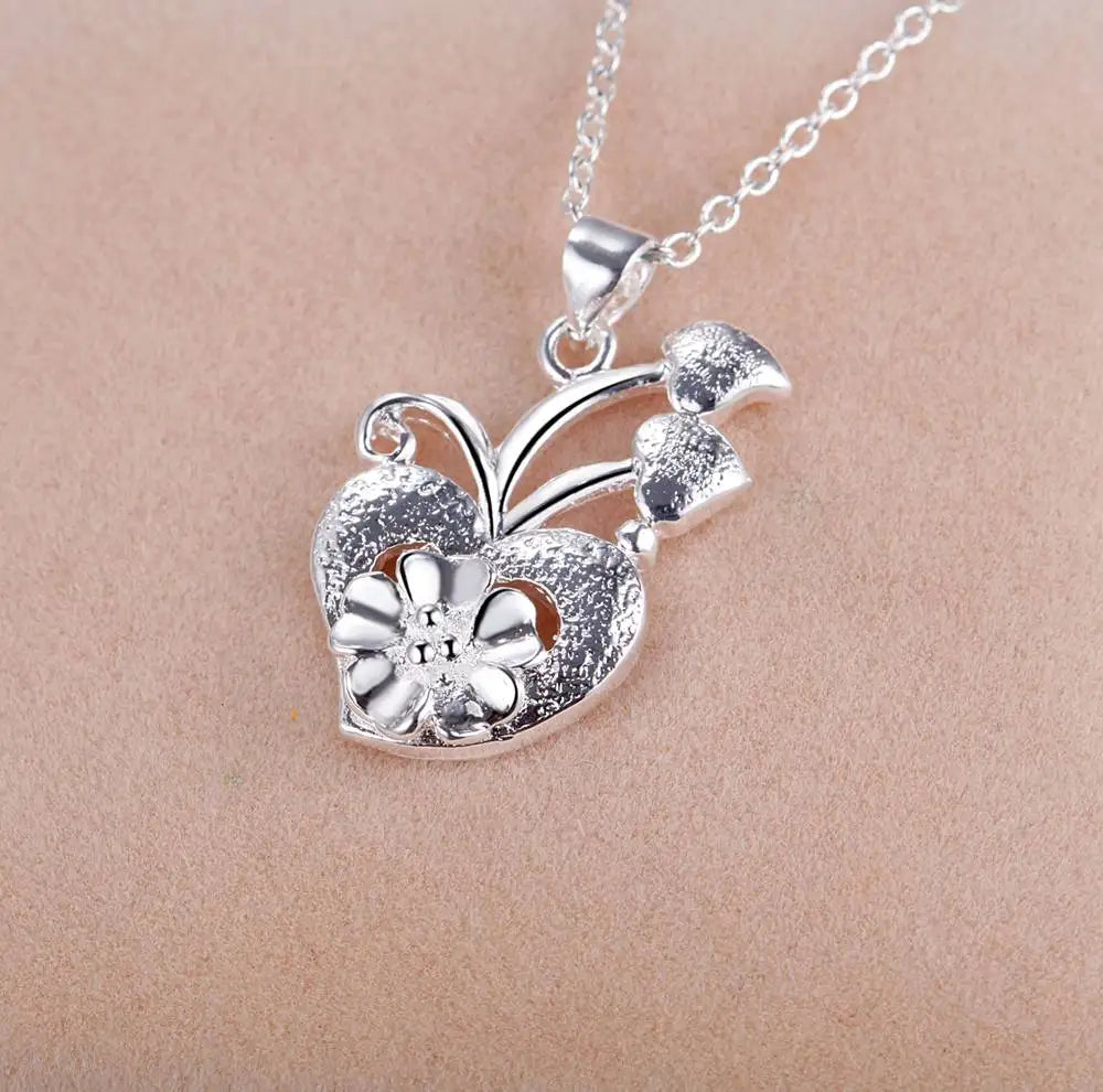 High Quality 925 Sterling Silver Necklace Pendant Chain For Women Exquisite Student Girlfriend Jewelry Accessories Gifts