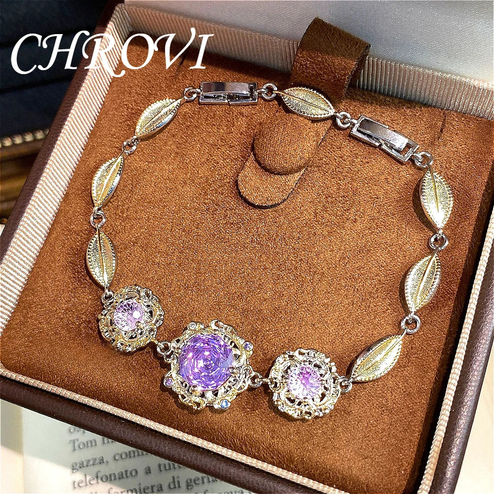 Luxury-Style 925 Sterling Silver Octagonal Millennium Rose Beaded Hand Chain for Women - Fashionable and Versatile Accessory