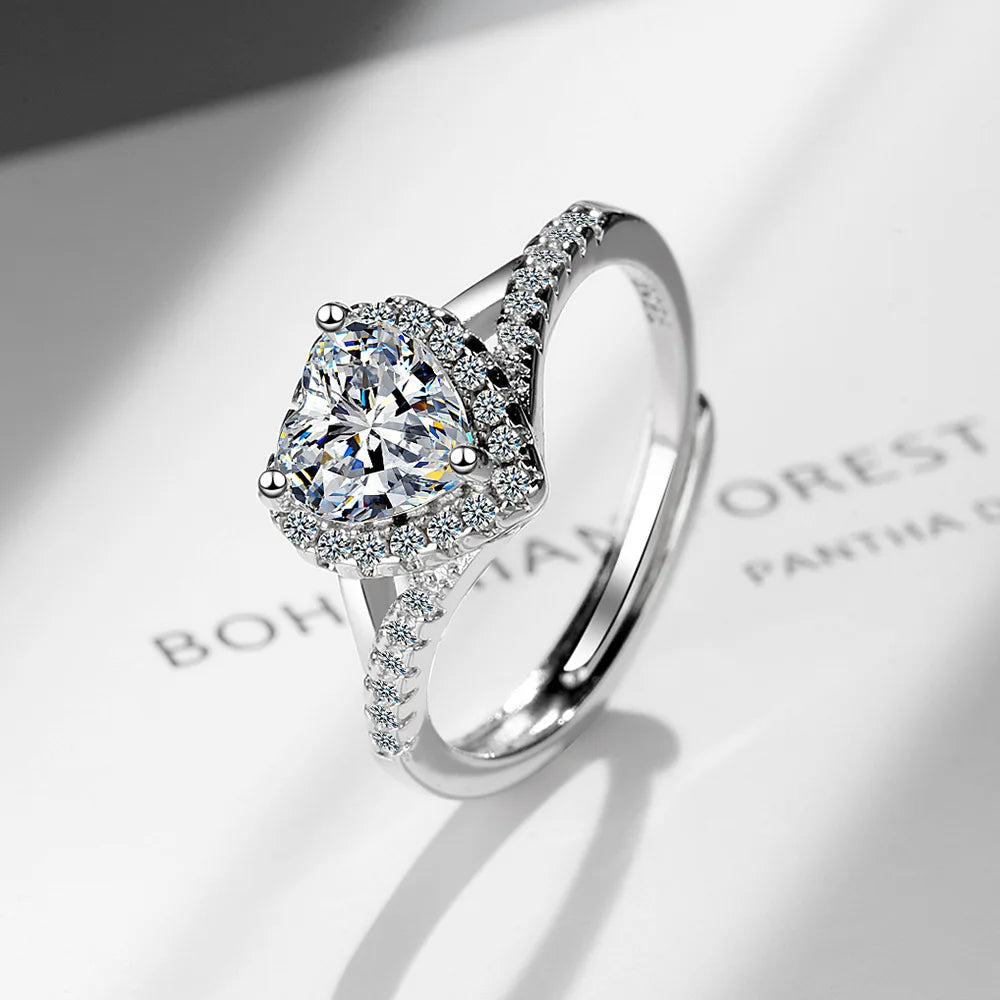 New 925 Sterling Silver 6A Zircon Ring Luxury Shines Simplicity Fashion Exquisite For women Wedding Engagement Jewelry