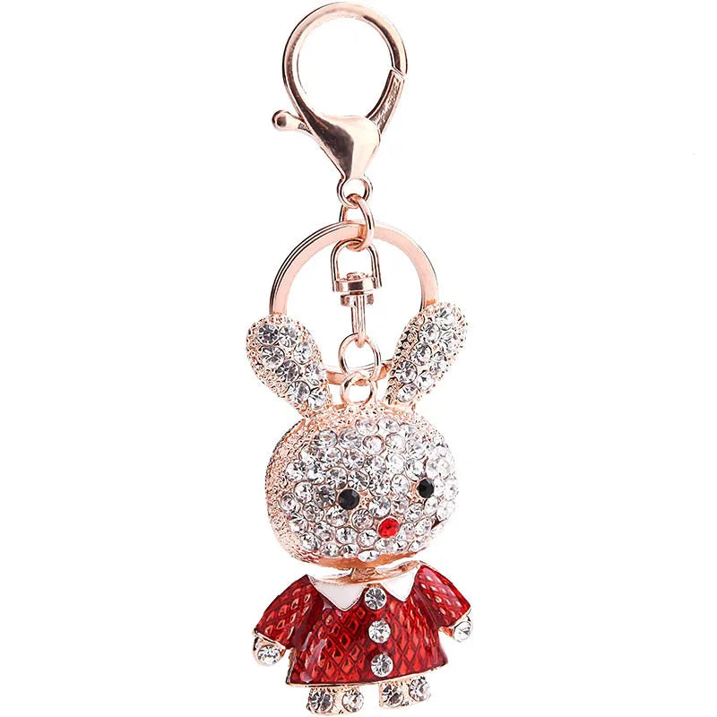 2026 Full Crystal Motorcy Pendants Jewelry Animal Keychain Car keyrings Women's bag accessories Unicorn keychain Rhinestone Keys