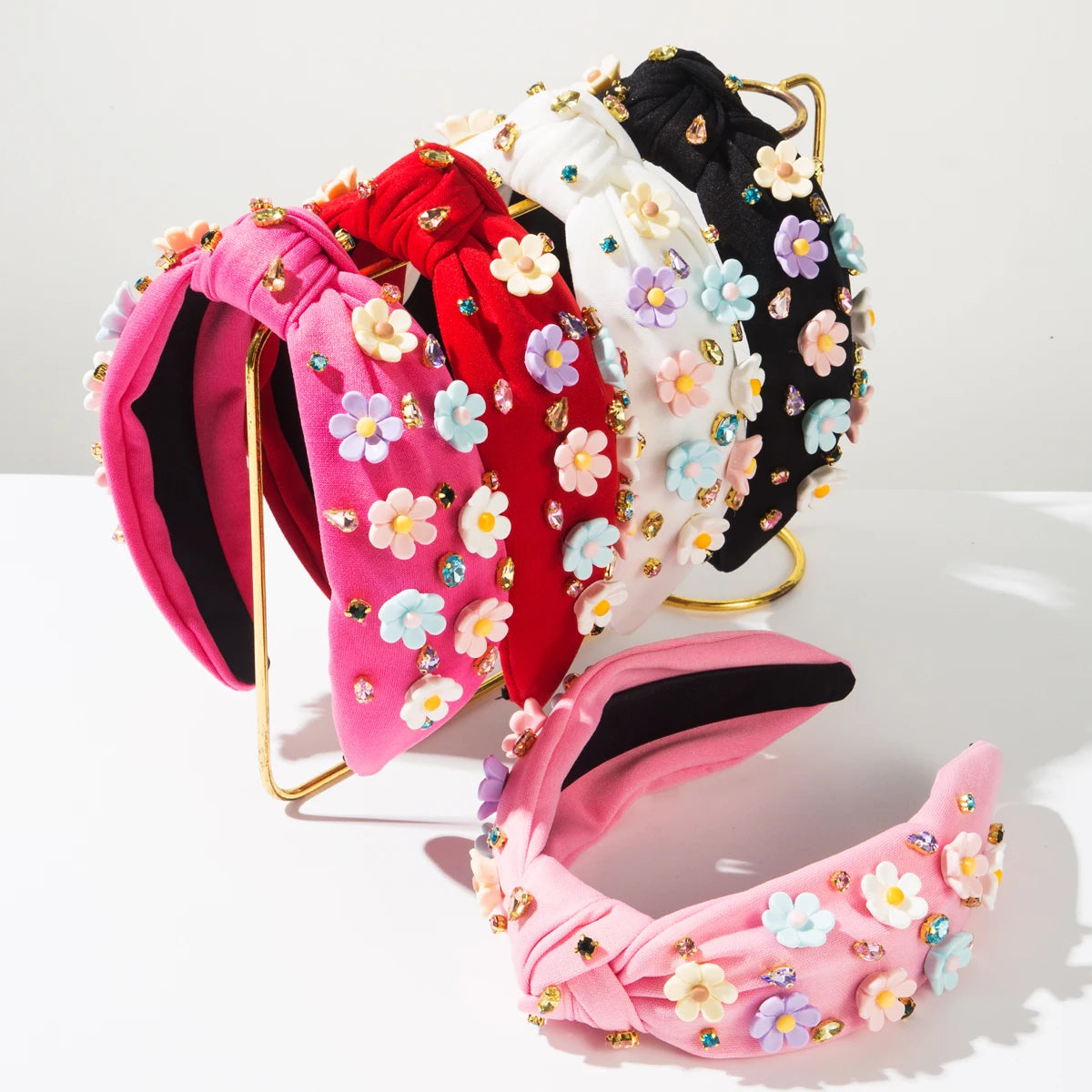 New Fashion Style Baroque Style Diamond Studded Flower Headband For Women's Fashion Shows, Street Photography, High-Quality Head