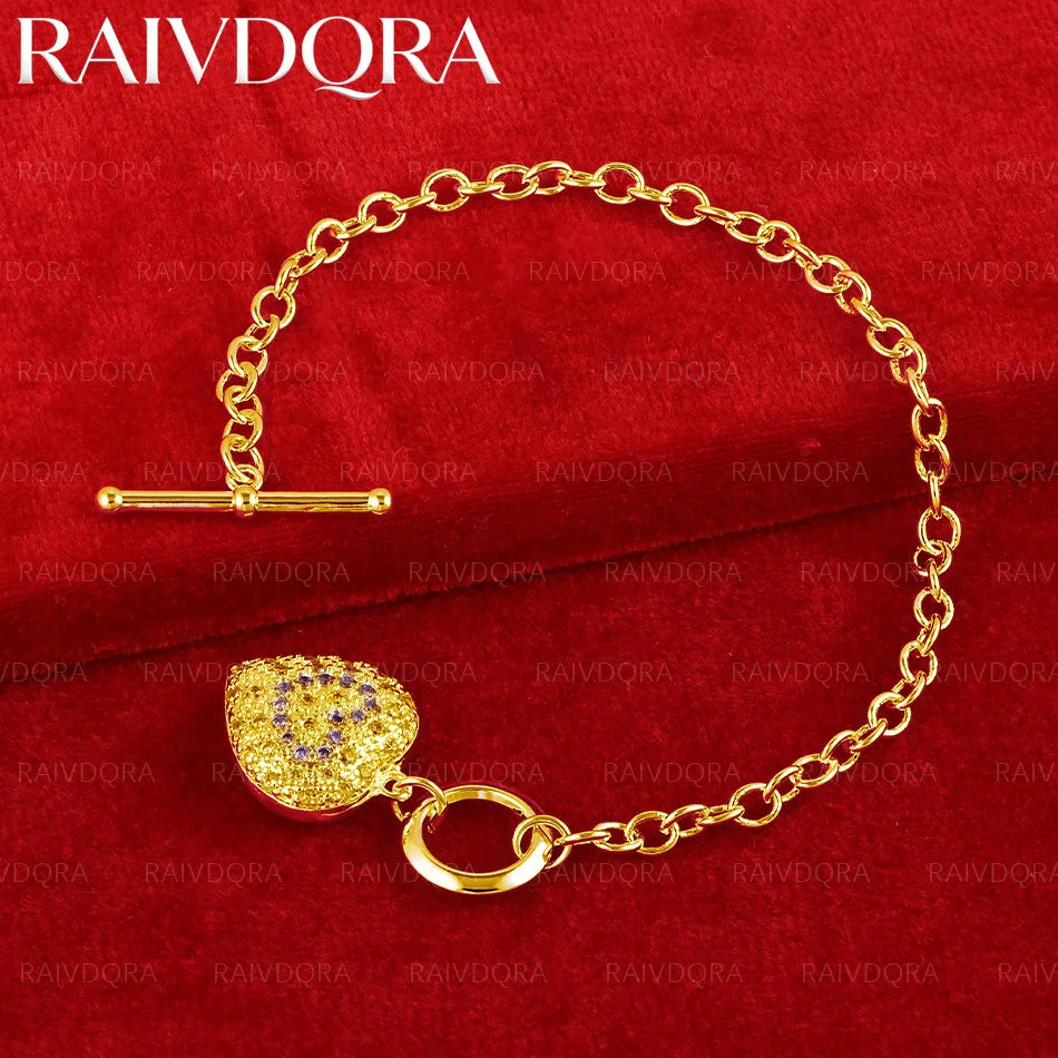 18K Gold Plated Design Bracelets For Women Men Charm Trend Birthday Gifts Fashion Party Fine Jewelry