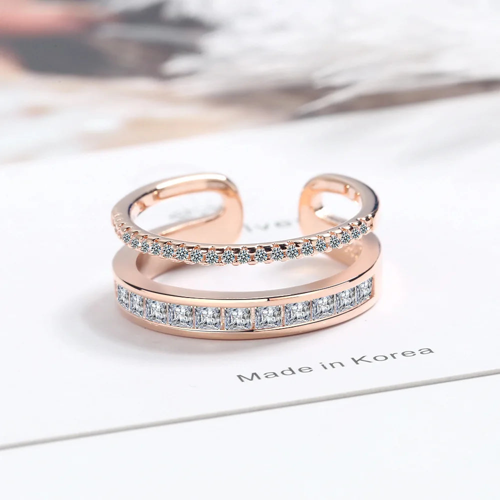New 925 Sterling Silver 6A Zircon Ring Luxury Shines Simplicity Fashion Exquisite For women Wedding Engagement Jewelry