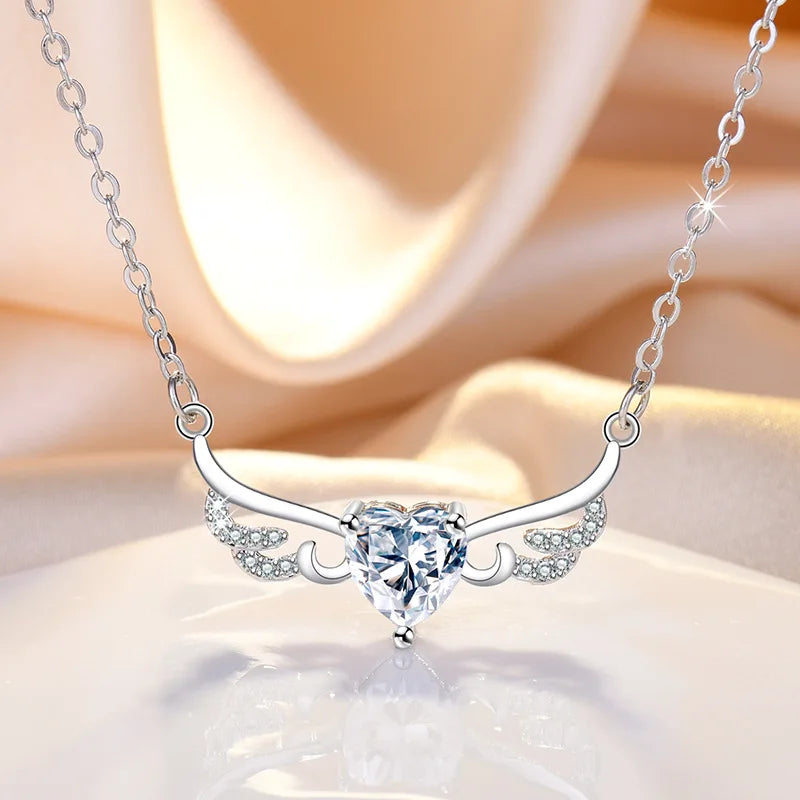 New 925 Sterling silver Necklace Pendant High quality Heart Fashion jewelry chains For Women Men Wedding Birthday Party Gift