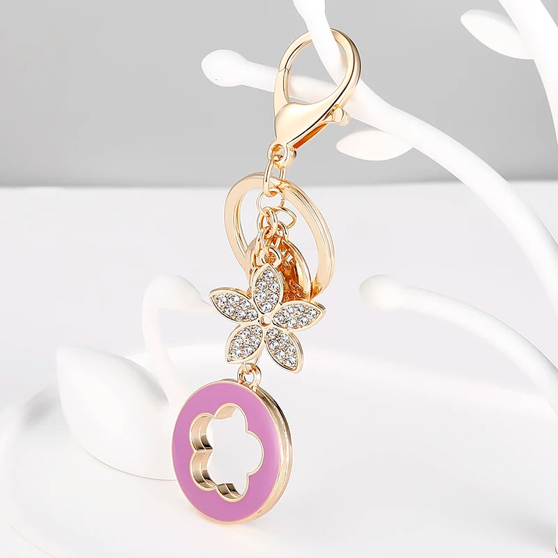 Easya 2024 New Fashion Clover Keychain Backpack Ladies Accessories Luxury Quality Jewelry Wholesale Bulk