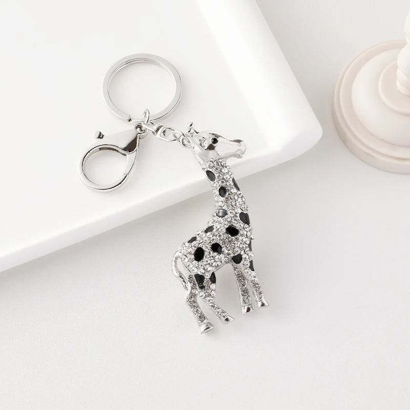 2024 New Giraffe Keychain Prairie Zoo Souvenir Gift Travel Backpack Pendant