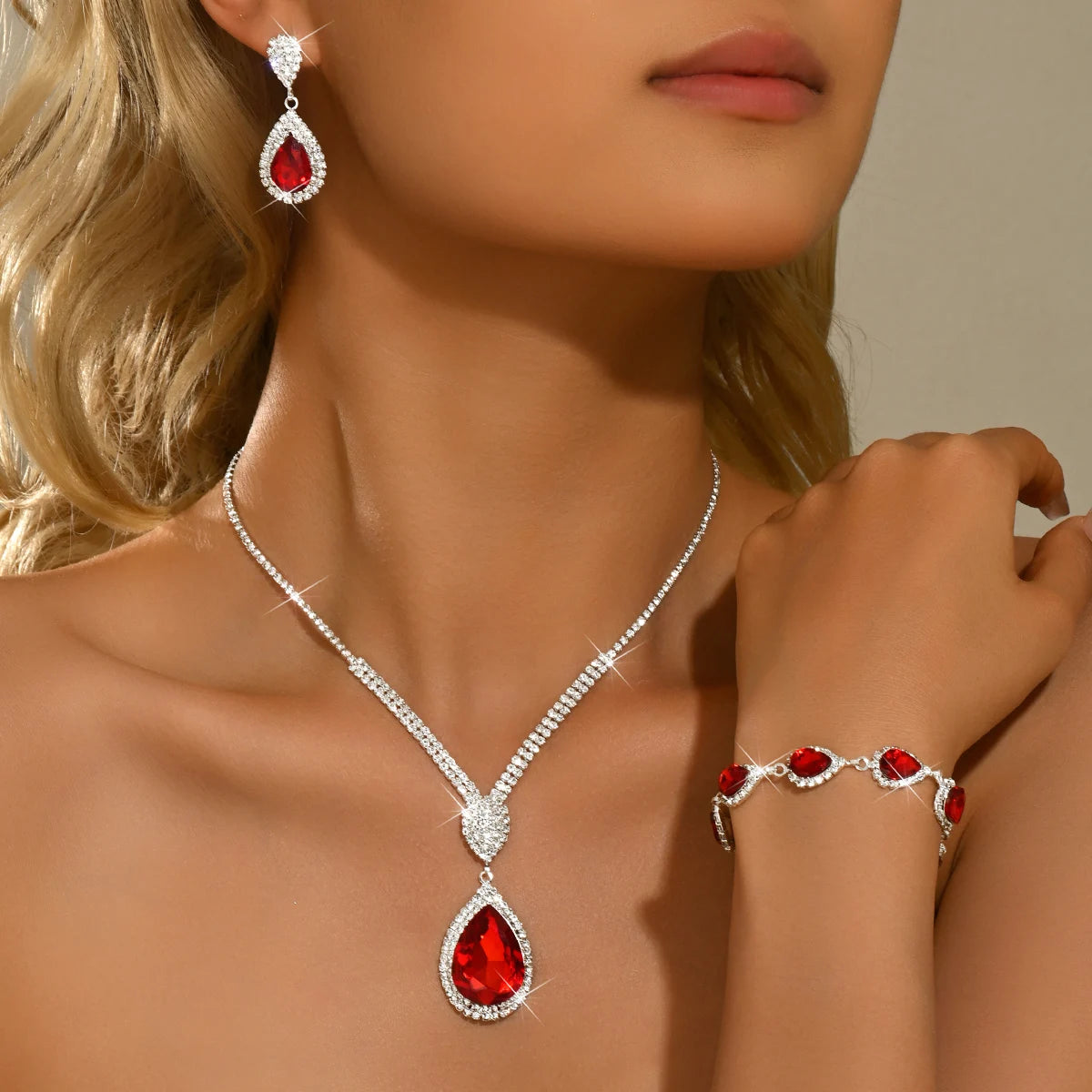 Bohemian Seaside Necklace Earrings Bracelet Jewelry Set Multi Color Classic Style Suitable for Daily Gatherings