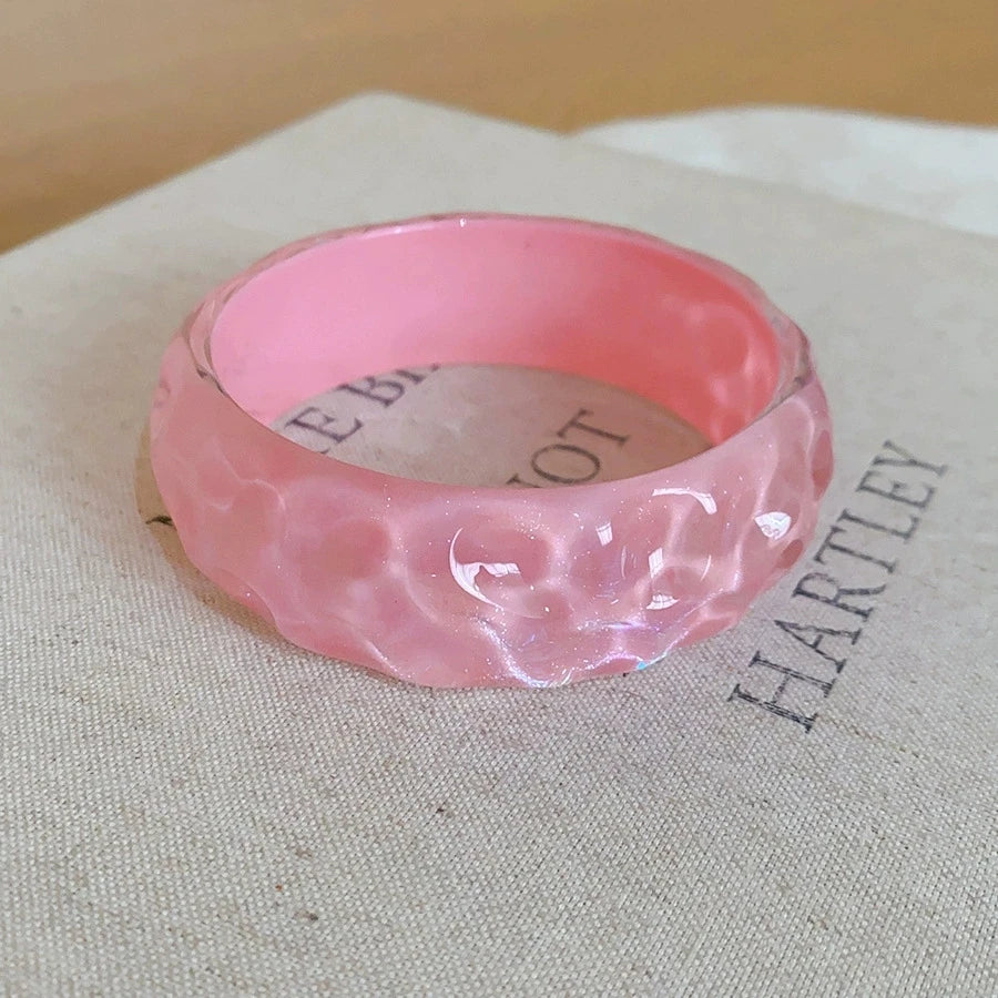 2026 Trendy Summer Irregular Fashion Resin Bracelet For Fashion Women Charm Sea Beach Seaside Vacation Jewelry Accessories