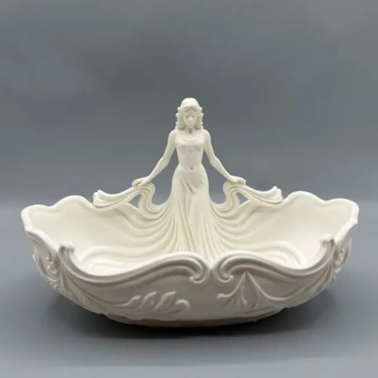Decoration Elegant Jewelry Storage Tray Simple Statue-Shaped Home Desktop Tray Entryway Decoration Tray Nightstand