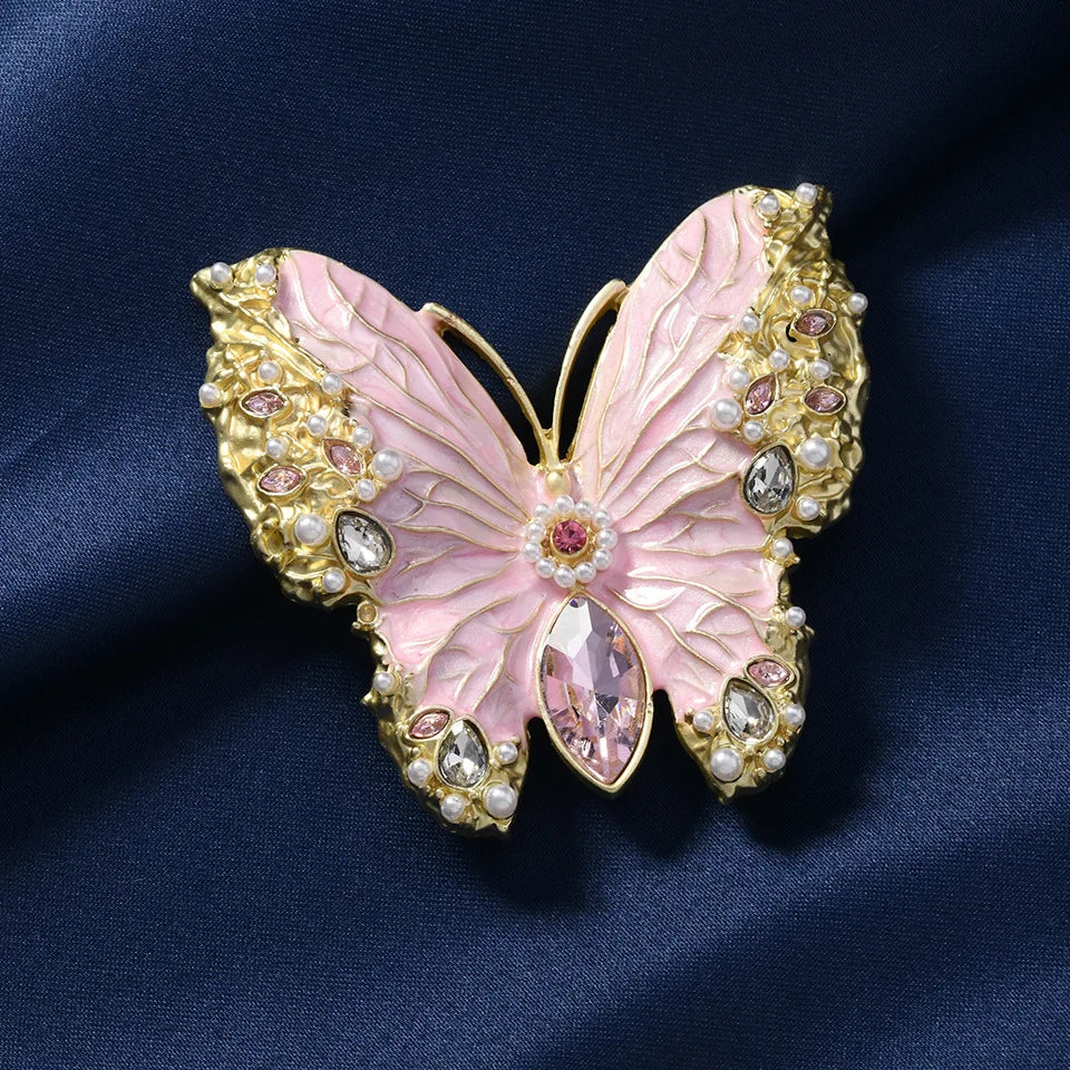 2025 New Butterfly Brooch Model Red Carpet Film Festival Show Dress Accessories Scarf Hat Bag Pin