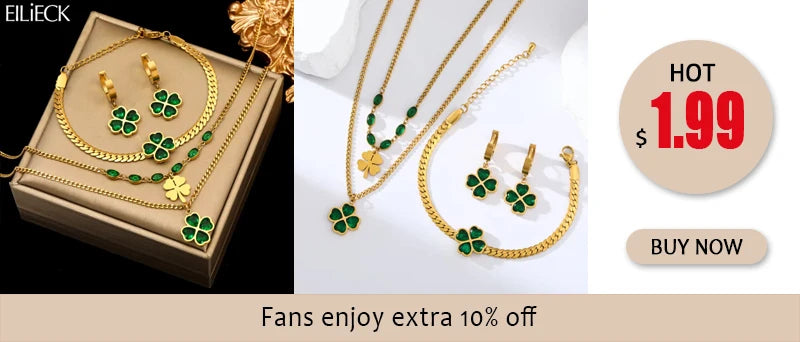 EILIECK New Tulip Flower Cubic Zirconia Chain Necklace Stainless Steel Fashion Collar Necklace Jewelry for Women Bijoux Gift