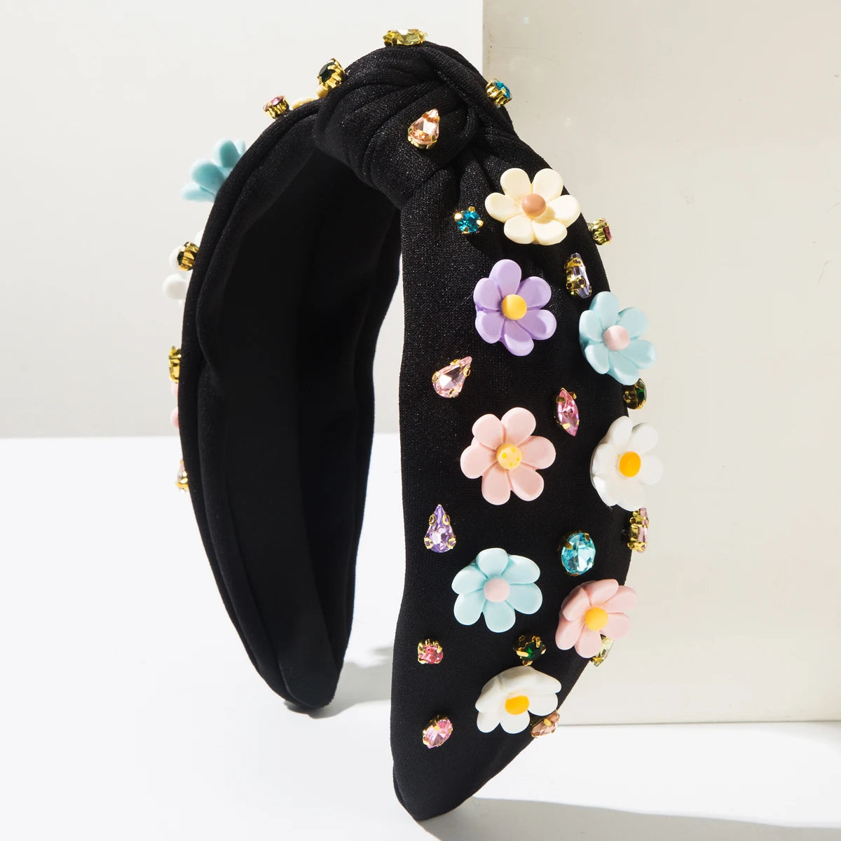 New Fashion Style Baroque Style Diamond Studded Flower Headband For Women's Fashion Shows, Street Photography, High-Quality Head