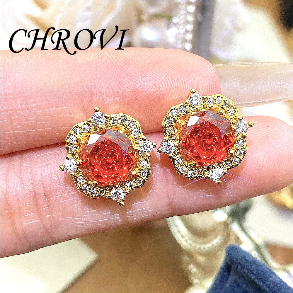 New 925 pure silver millennium rose gold necklace pendant stud earrings and colorful ring set