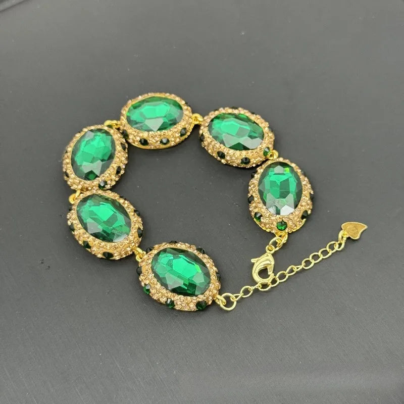 NISHIZAWA Crystal Rhinestones Earrings for Women Water Drop Palace Style Jewelry Vintage Fashion Elegant Aretes De Mujer