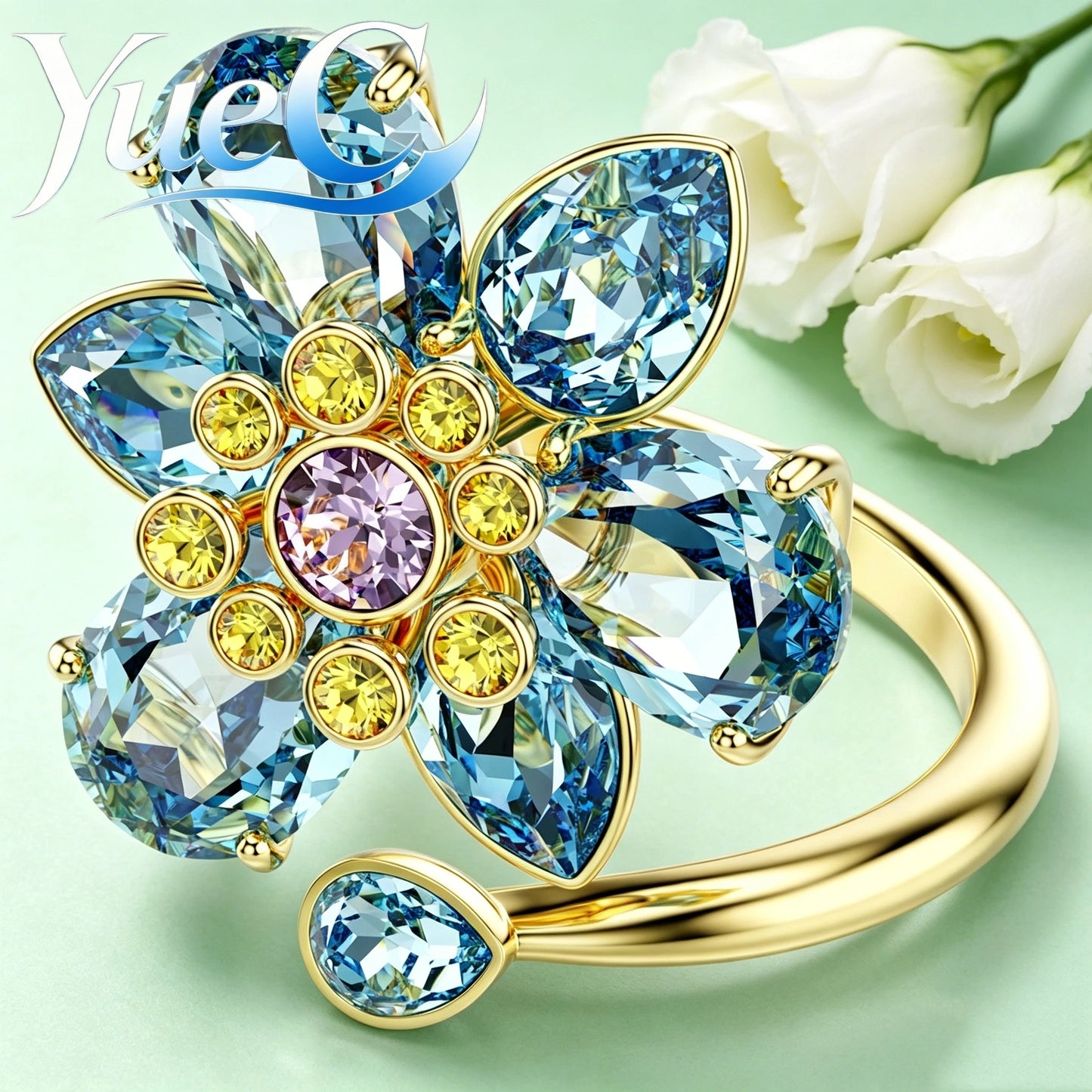 2026 YueC NEW Original Product: Flower Necklace, Butterfly Earrings, Light Luxury Charm Bracelet, Niche Design, Exquisit