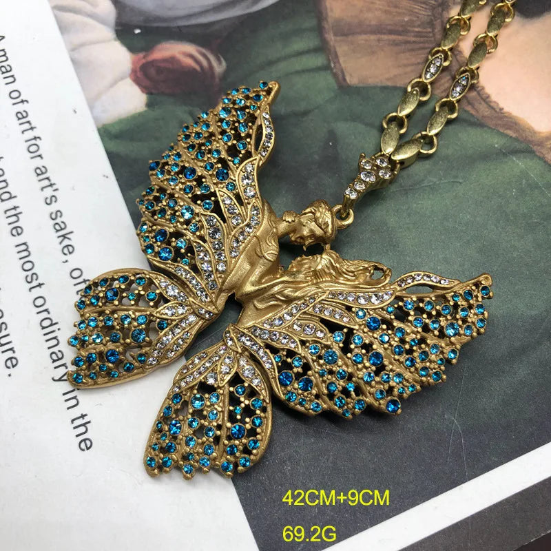 NISHIZAWA Buterfly Earrings for Women Diamonds Palace Style Vintage Jewelry Fashion Luxury Exquisite Elegant Pendientes Mujer