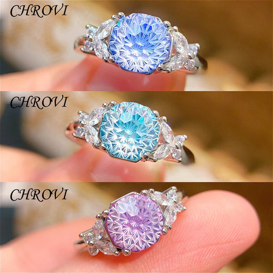 Fashion 925 Sterling Silver Light Luxury Butterfly Full Diamond Ring for Women ,mens rings