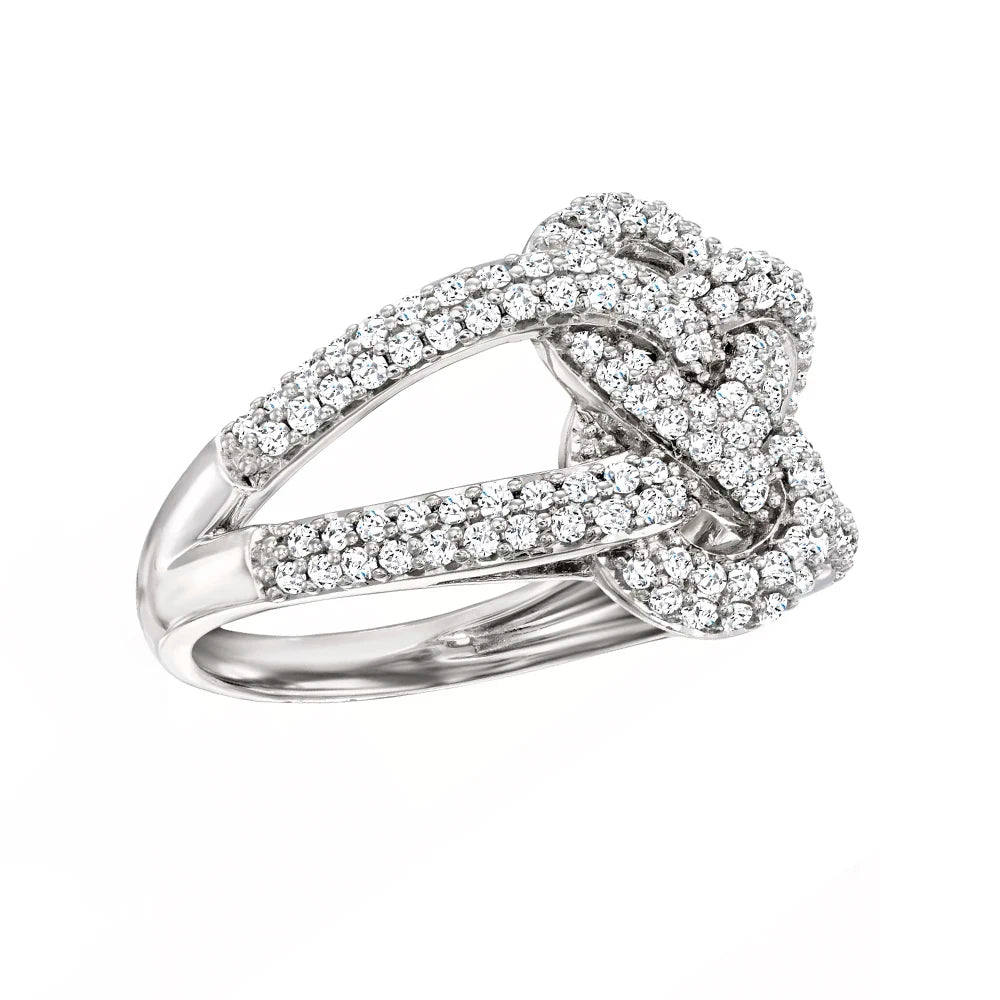 Personalized And Creative All-diamond White Zircon Ring For Women 925 Silver Party Birthday And Wedding Gift Wholesale