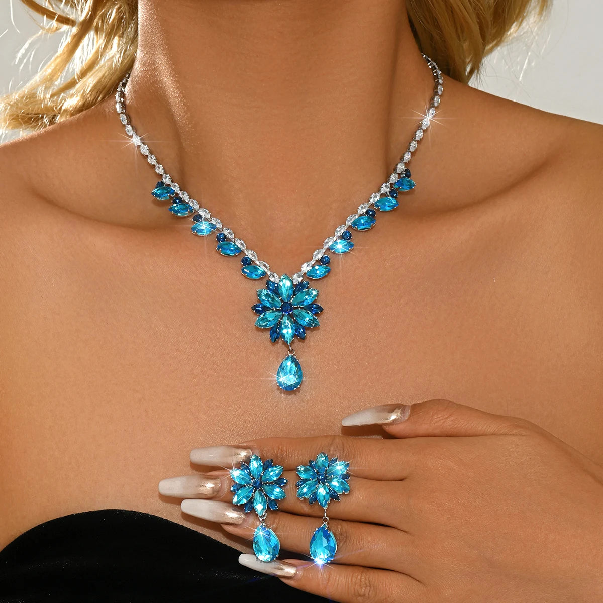 French Luxury Color Set with Floral Design, Exploring the Store, Taking Photos with Girlfriends, and Gifting as Companions