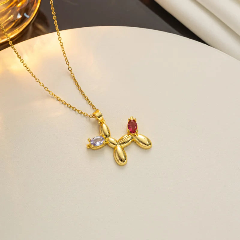 EILIECK Women's Cute Trendy Dragonfly Pendant Necklace 18K Gold-plated Stainless Steel Neck Chain Daily Water-resistant Jewelry