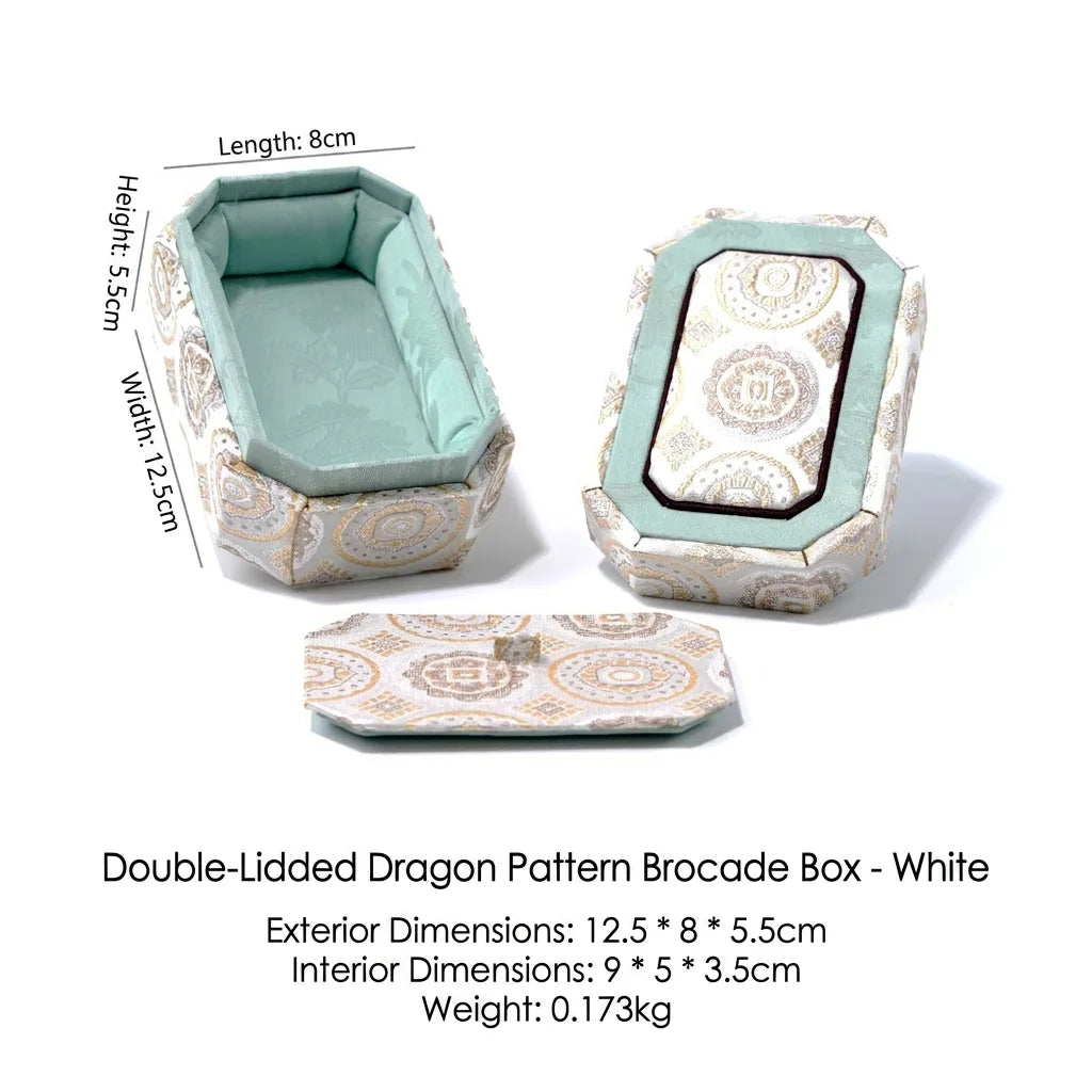 Antique Storage Box Easy To Maintain Oriental Jewelry Box Fabric Storage Box Wear-Resistant For Jewelry Storage