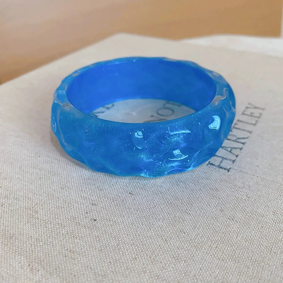 2026 Trendy Summer Irregular Fashion Resin Bracelet For Fashion Women Charm Sea Beach Seaside Vacation Jewelry Accessories