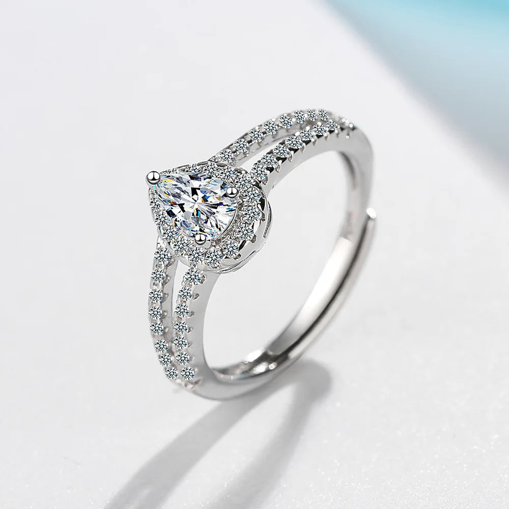 New 925 Sterling Silver 6A Zircon Ring Luxury Shines Simplicity Fashion Exquisite For women Wedding Engagement Jewelry
