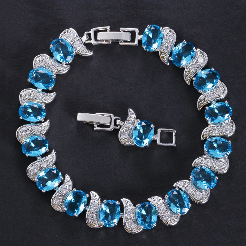 ThreeGraces Shiny Pink Cubic Zirconia Luxury Bridal Wedding Party Tennis Bracelet for Women Fashion Costume Jewelry BR084