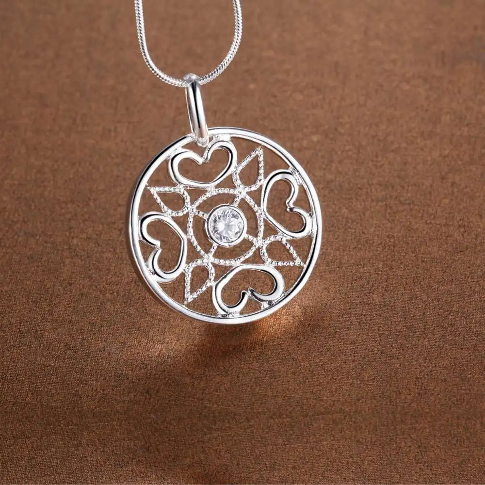 925 Sterling Silver Necklace Pendant wholesale High quality Fashion jewelry chains for women luxury wedding gifts