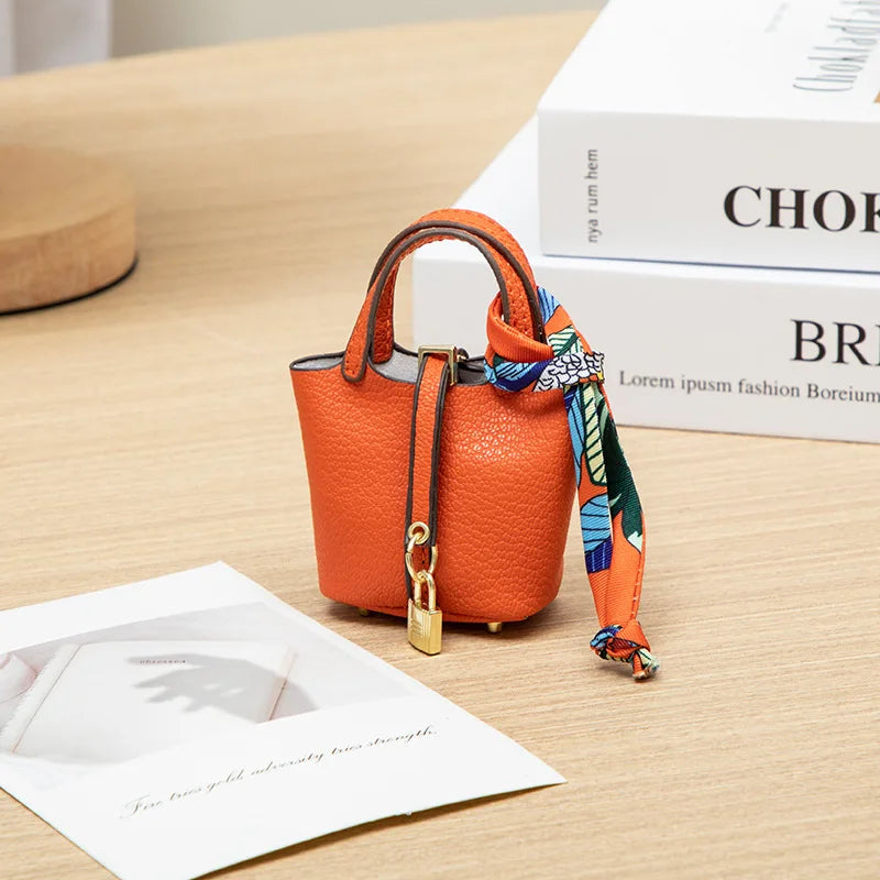 Mini Bag Pendant Keychain Hanging Accessory Zero Wallet Creative Portable Bracelet Bluetooth Earphone Bag Multifunctional