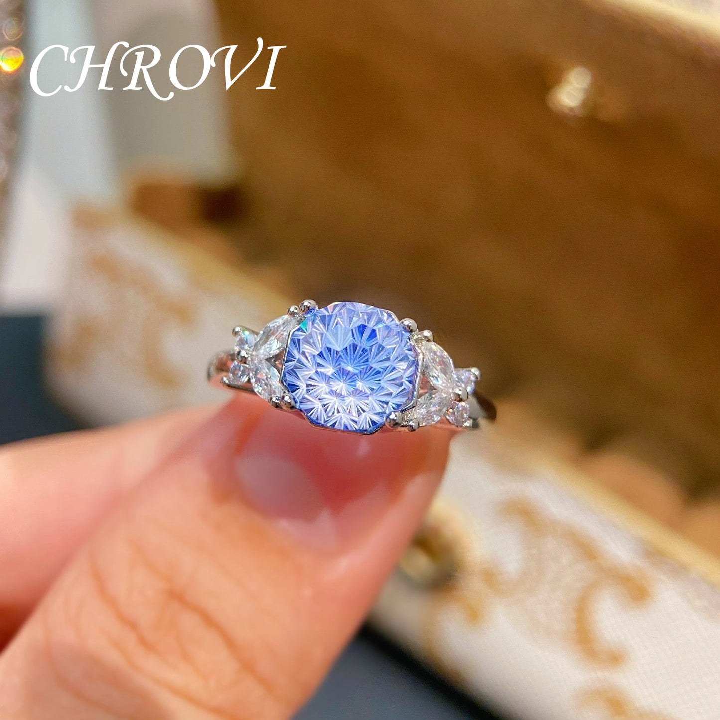 Fashion 925 Sterling Silver Light Luxury Butterfly Full Diamond Ring for Women ,mens rings