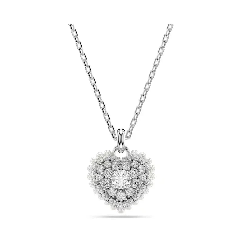 2026 New High-Quality Sparkling Crystal Seashell Seahorse Heart Cross Feather Elegant Necklace Collarbone Chain Valentine's Day