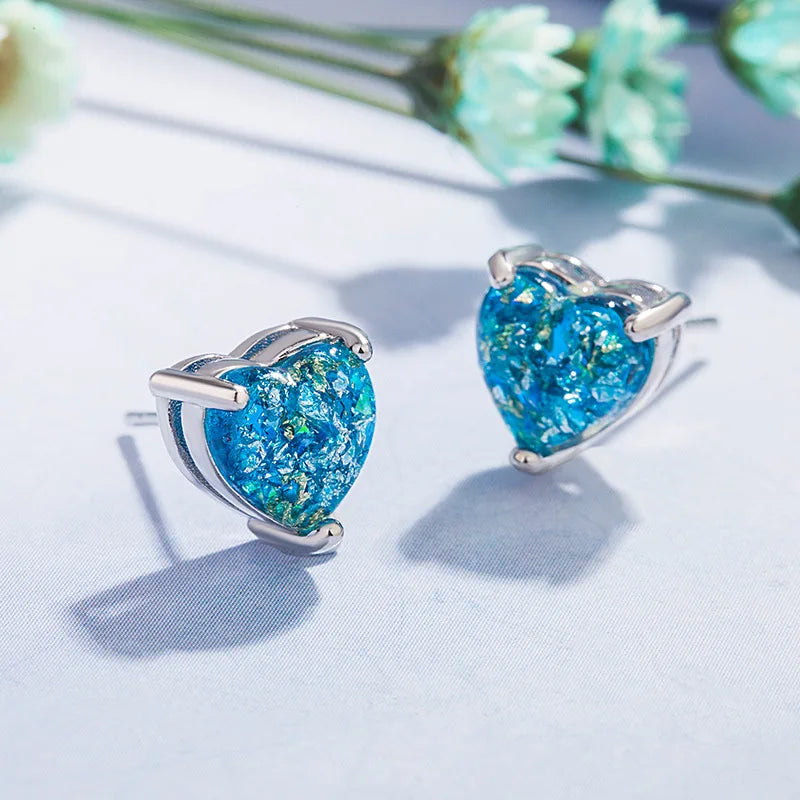 New 925 Sterling Silver Earrings AAA Zircon For Women Exquisite Student Girlfriend Jewelry Accessories Wedding Fashion Gift