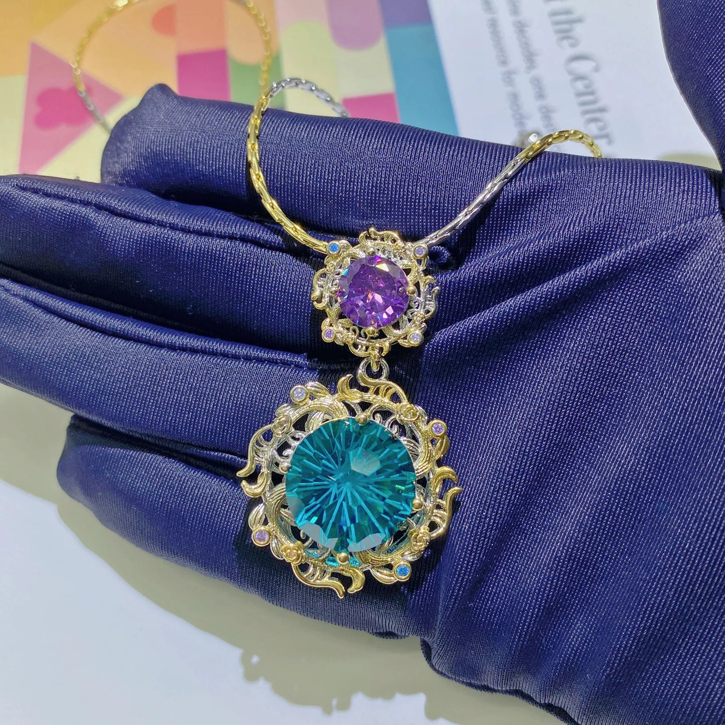 Fashion 925 Sterling Silver Women Green Zircon Necklace Earring Ring Bracelet Female Jewelry Set Birthday Party Anniversary Gift