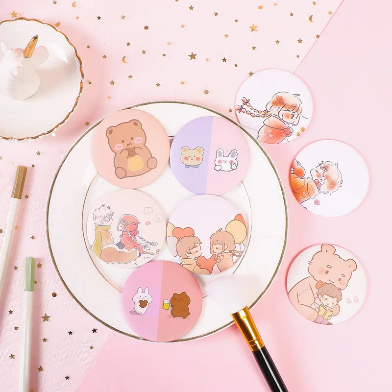 30 Pcs Cartoon Flower Cosmetic Mirror / Sweet Women Makeup Pocket Mini Portable /Nice Party Christmas Gift