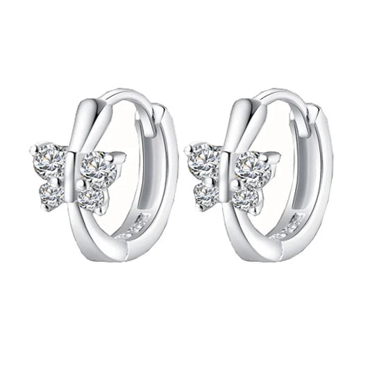 925 Sterling Silver Earrings stud Butterfly For Women Exquisite Student Girlfriend Jewelry Accessories Wedding Fashion Gift