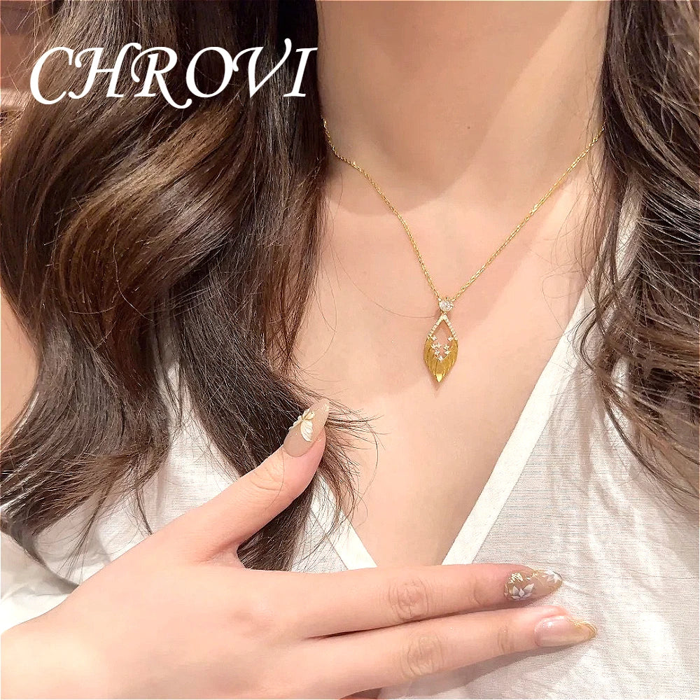 Retro handmade golden feather pendant necklace, high-end sheen feather wings with diamond fringes, earrings, pendant for women