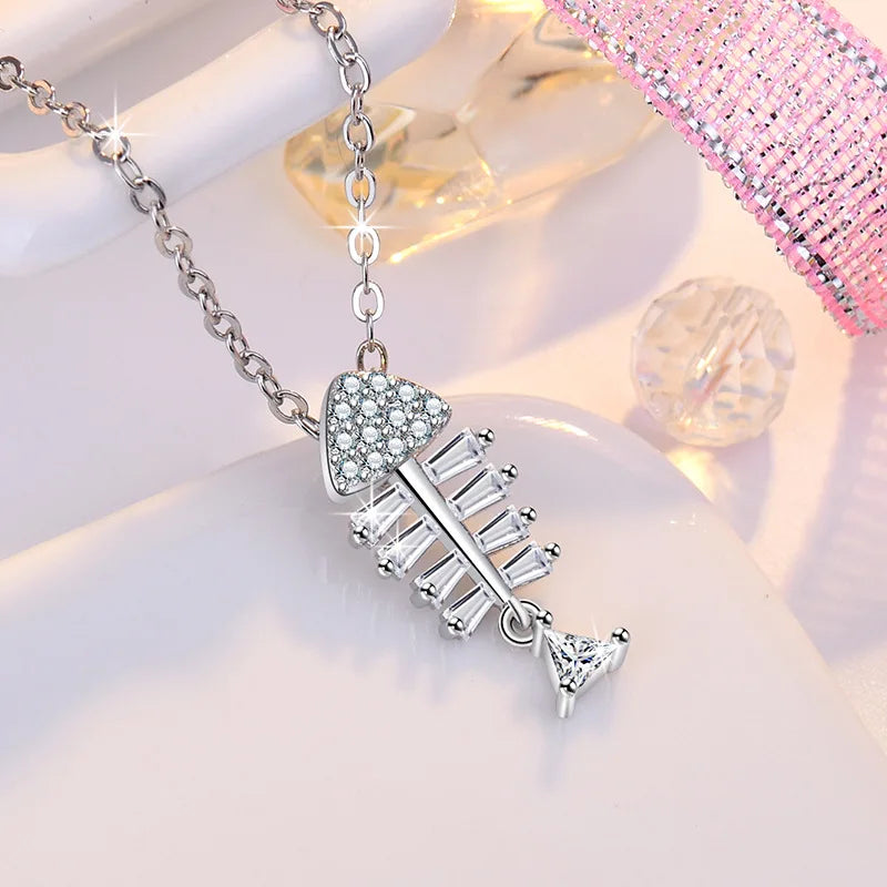 925 Sterling Silver Necklace Pendant Romance Heart Zircon High Quality For Woman Fashion Wedding Engagement Jewelry Gift