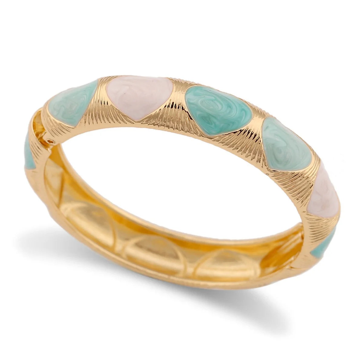 KMVEXO Bohemia Elegant Enamel Flower Bracelet For Woman Fashion Irregular Geometric Metal Bangle Punk Y2K Jewelry