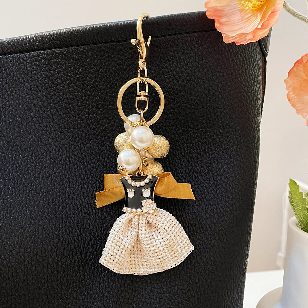 2024 Fashion Flower Keychain Camellia Handbag Pendant Gifts Souvenirs