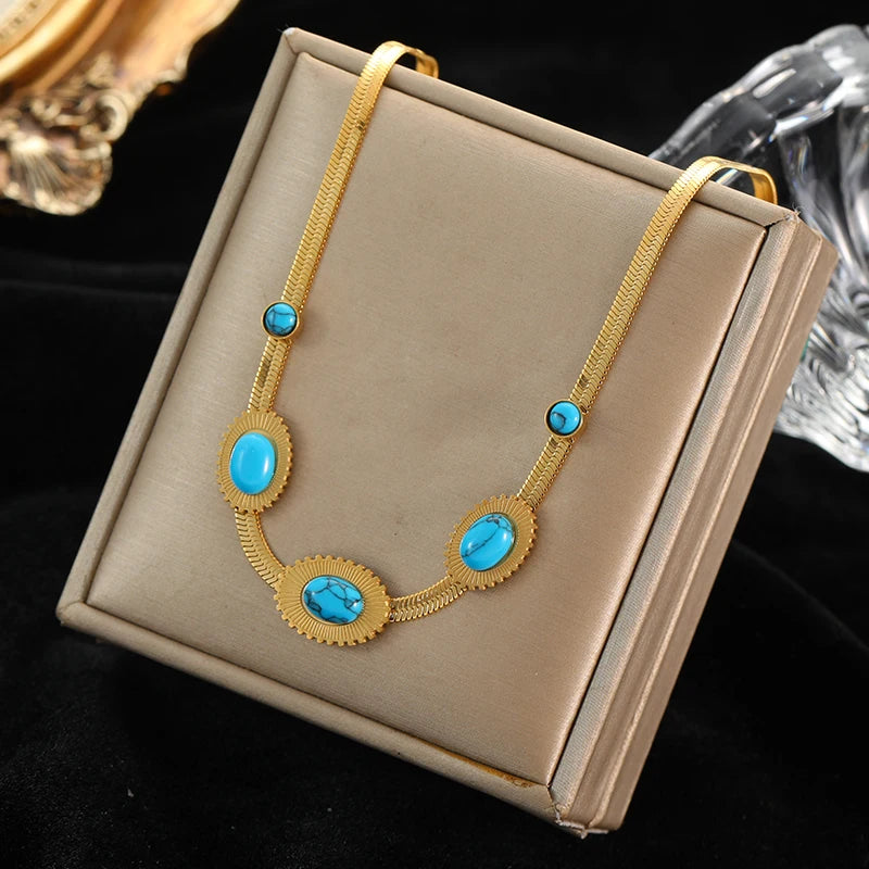 EILIECK 316L Stainless Steel Heart Chokers Necklace For Women New Fashion Collar Neck Chain Waterproof Gold Color Jewelry Gift