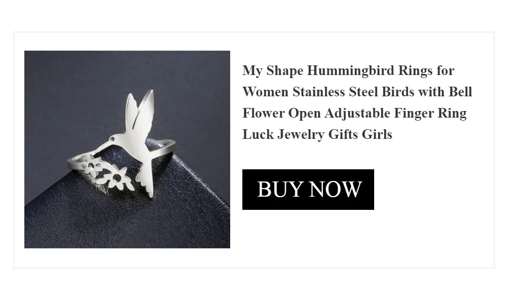 My Shape Hummingbird Flower Pendant Necklaces for Women  Bird Floral Stainless Steel Chain Choker Fashion Jewelry Gifts
