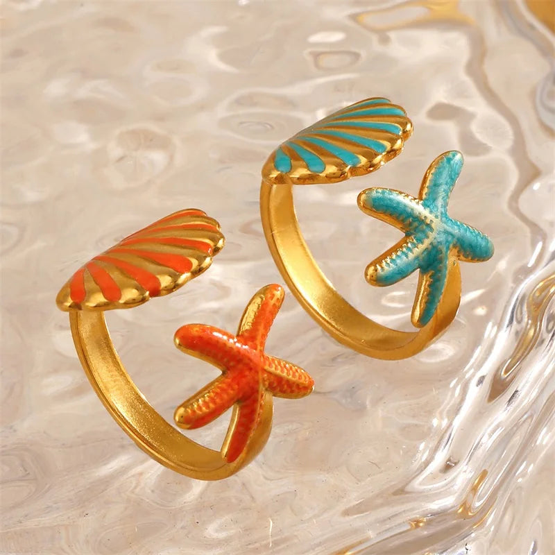 EILIECK Minimalist Classic 18K Gold Color Plated Butterfly Zircon Adjustable Ring Hypoallergenic Stainless Steel Jewelry Gift