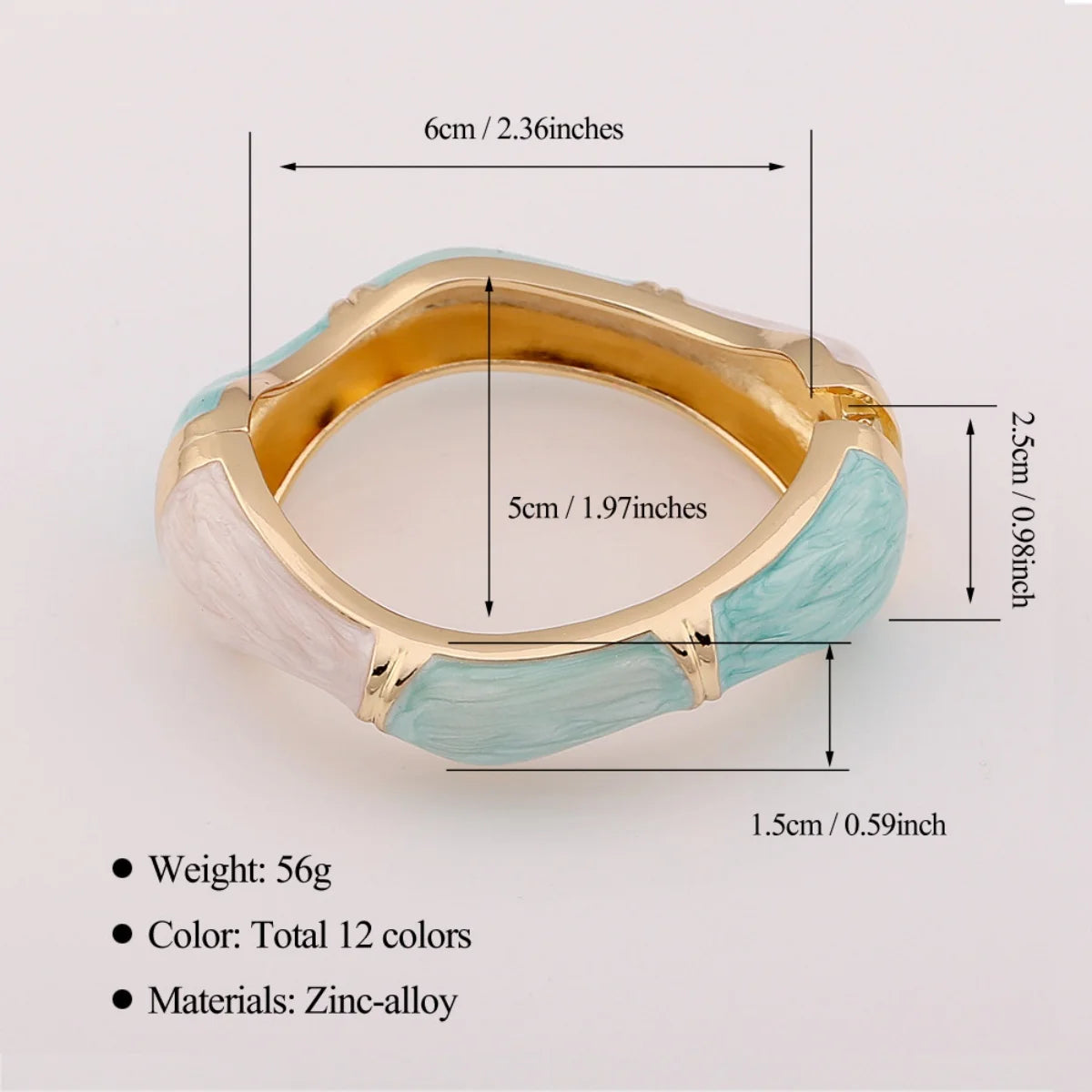 KMVEXO Bohemia Elegant Enamel Flower Bracelet For Woman Fashion Irregular Geometric Metal Bangle Punk Y2K Jewelry