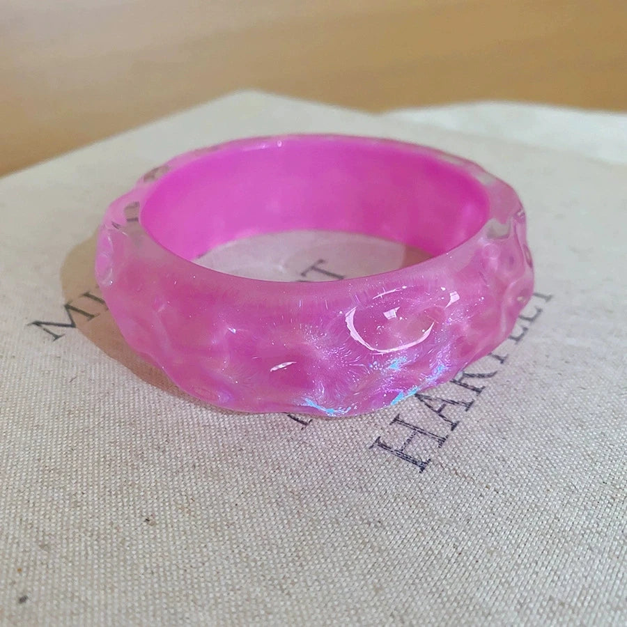 2026 Trendy Summer Irregular Fashion Resin Bracelet For Fashion Women Charm Sea Beach Seaside Vacation Jewelry Accessories